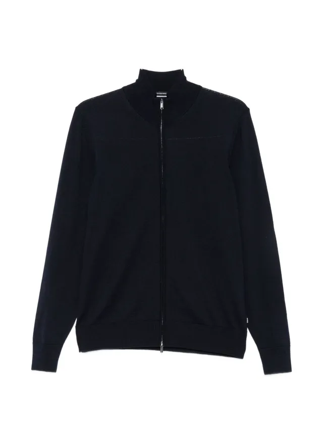 Boss 50566344 felpa blu scuro uomo