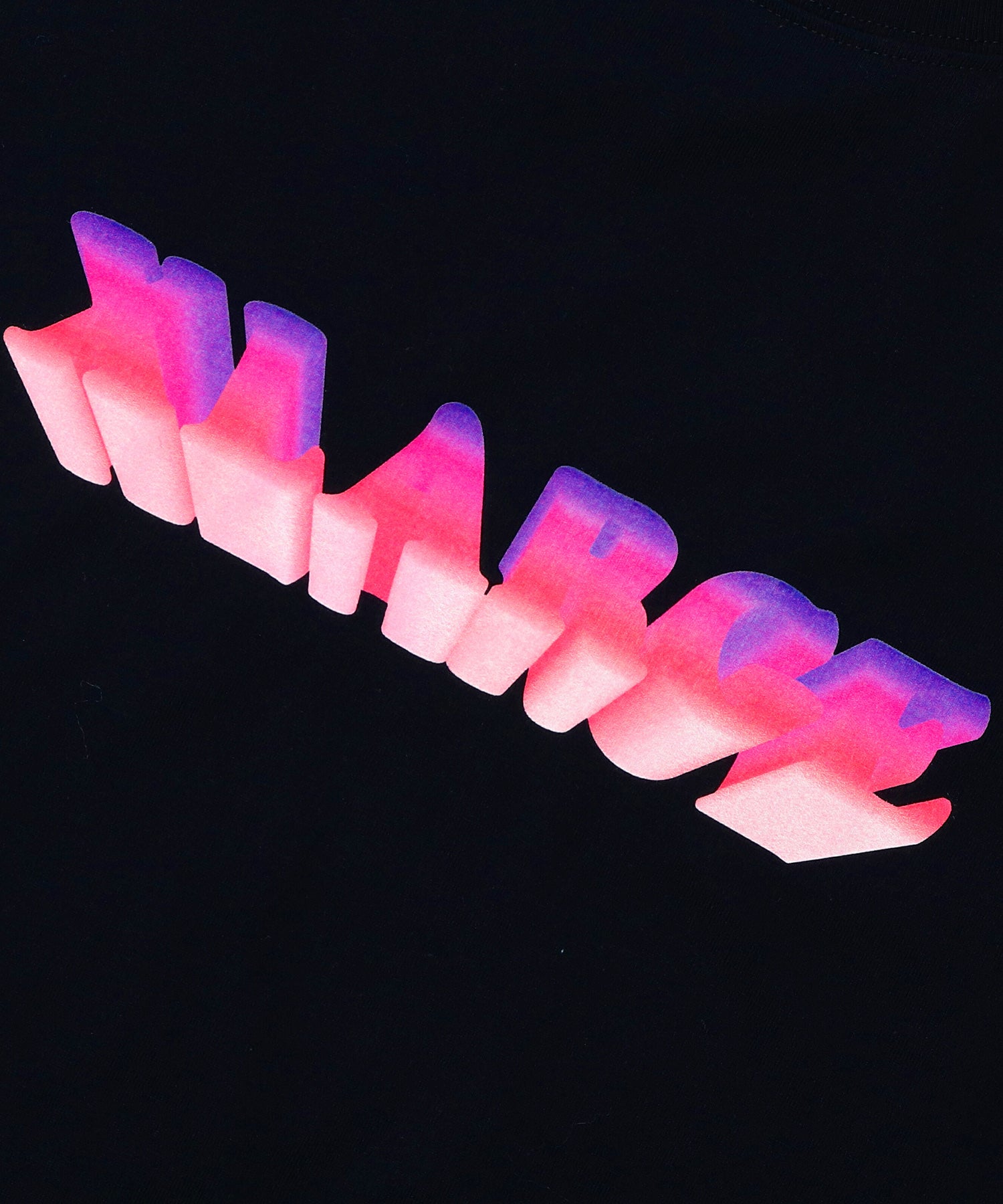 X-Large Gradation 3D Logo maglietta bianca cotone