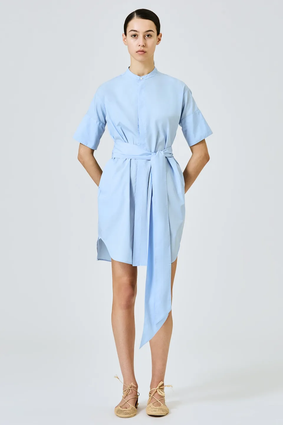 Sa Su Phi Daria abito camicia corto bianco cotone 38-42