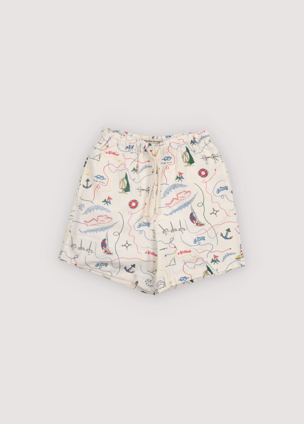 The New Society Clove bermuda bambino mappa cotone