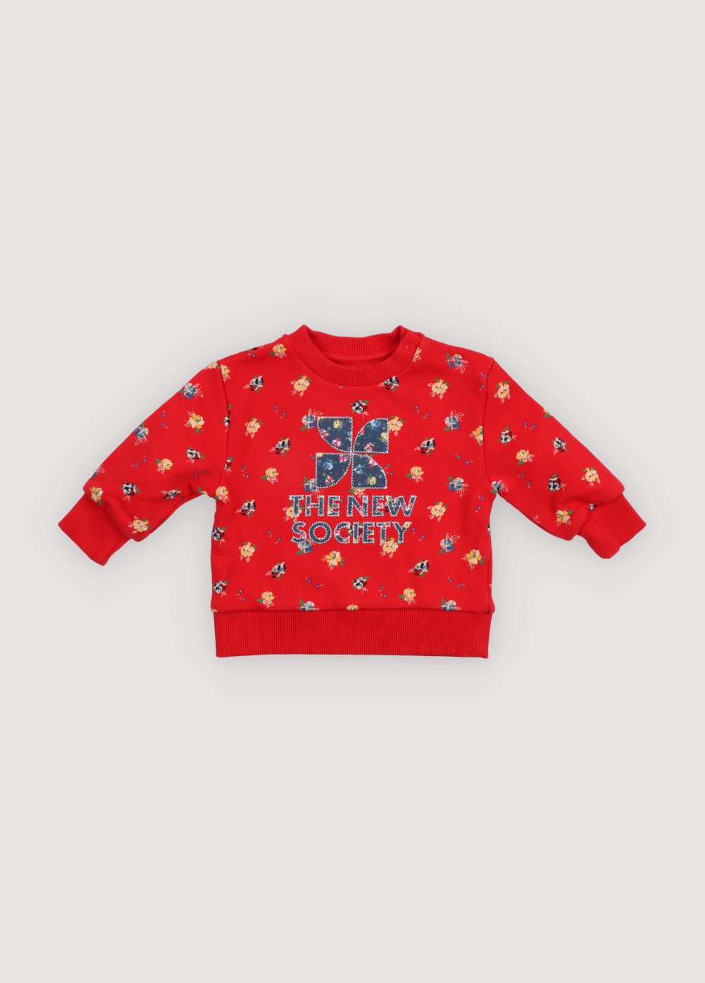 The New Society Amapola felpa neonata stampa fiori cotone 6m