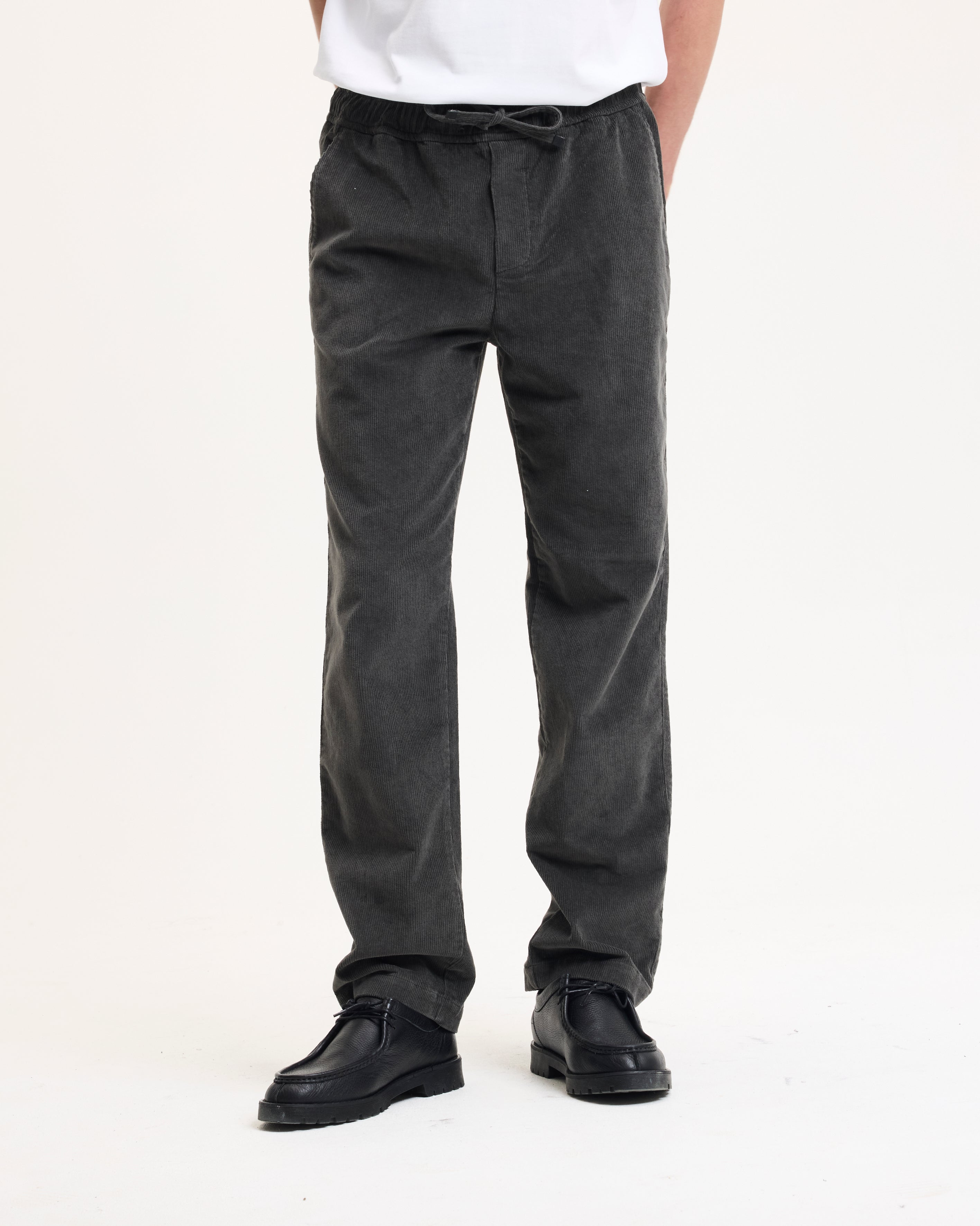 Goodpeople Bob pantaloni velluto antracite relaxed fit