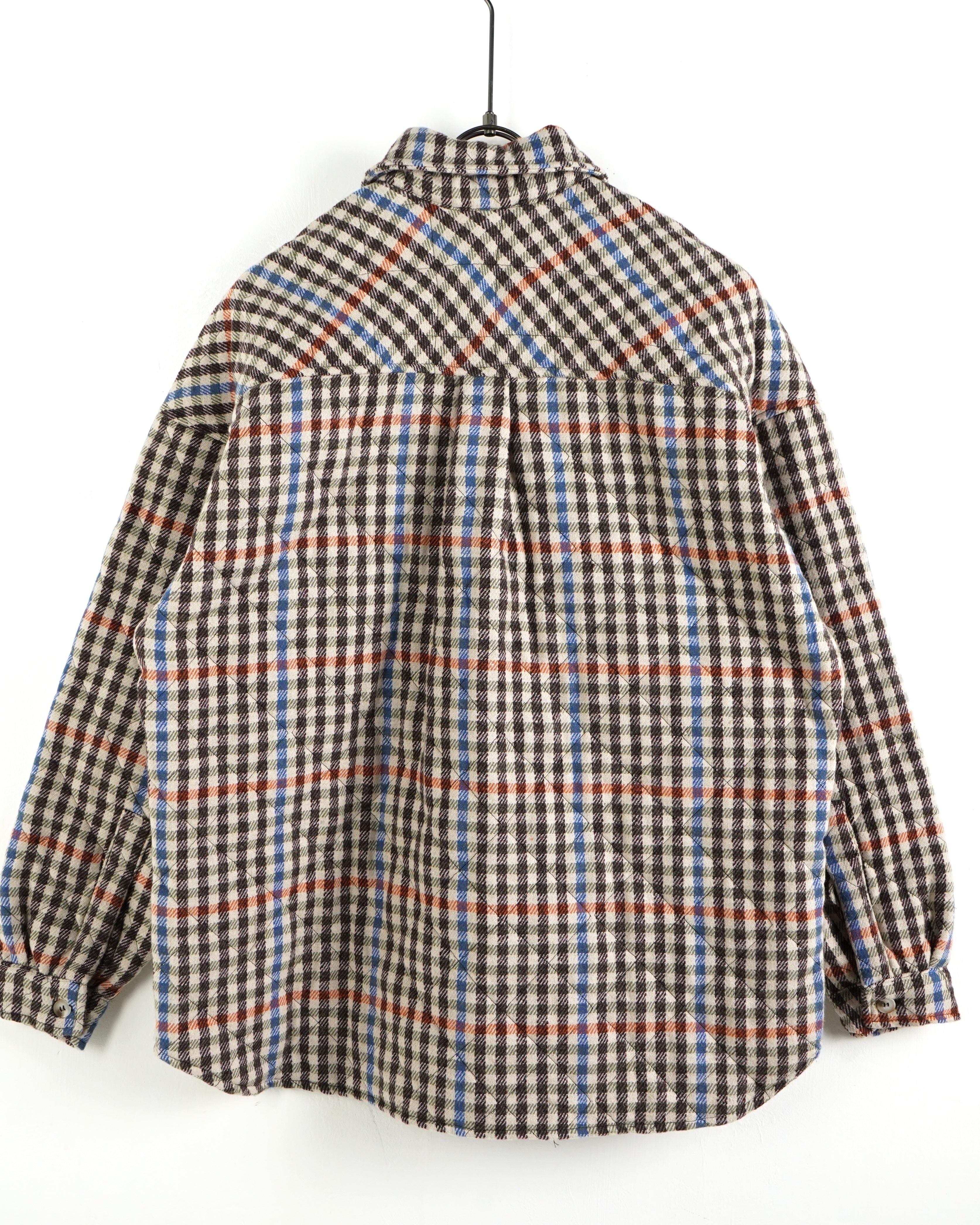 DUCA Check giubbotto camicia oversize marrone quadri