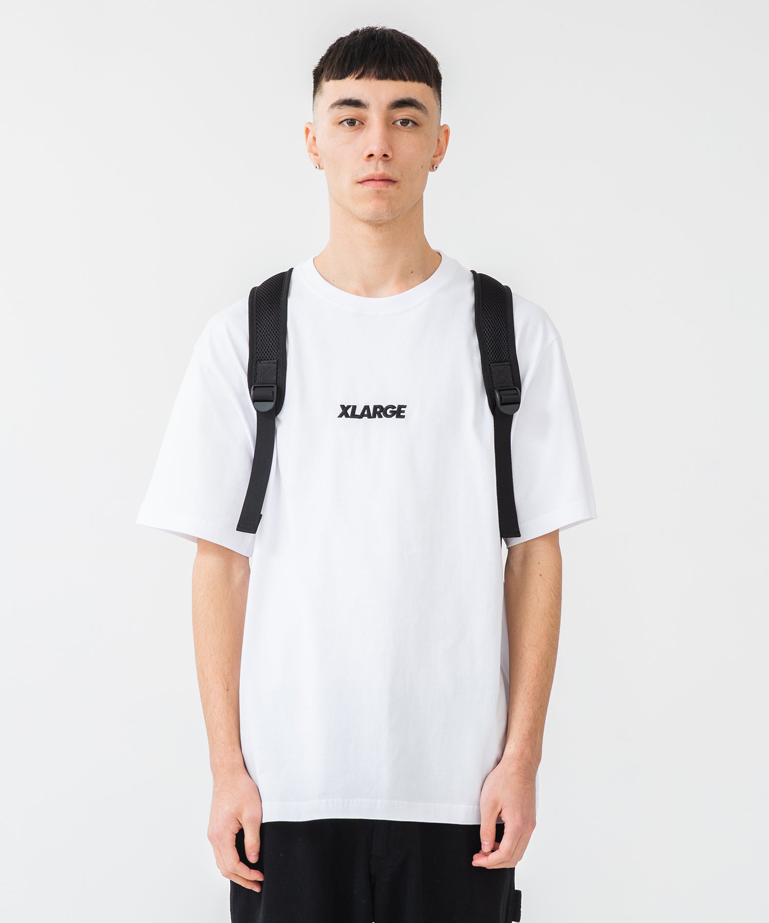 X-Large Patched Mesh Backpack zaino nero mesh