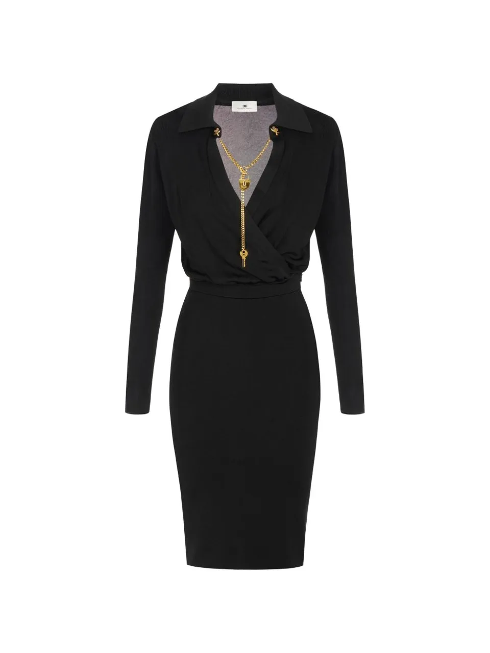 Elisabetta Franchi AM19S66E2 abito corto Nero donna