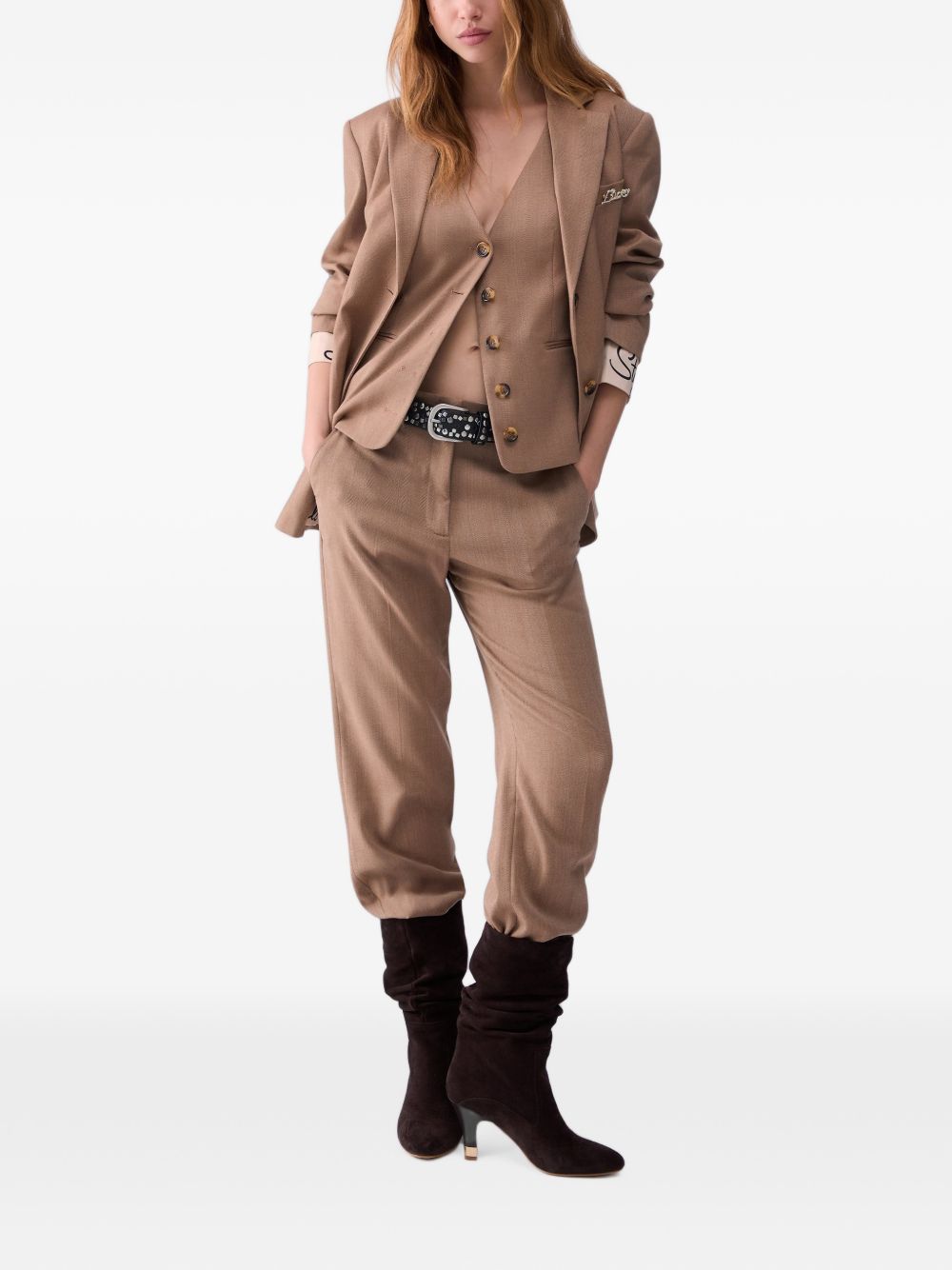 Liu Jo White WF6213T732A gilet camel
