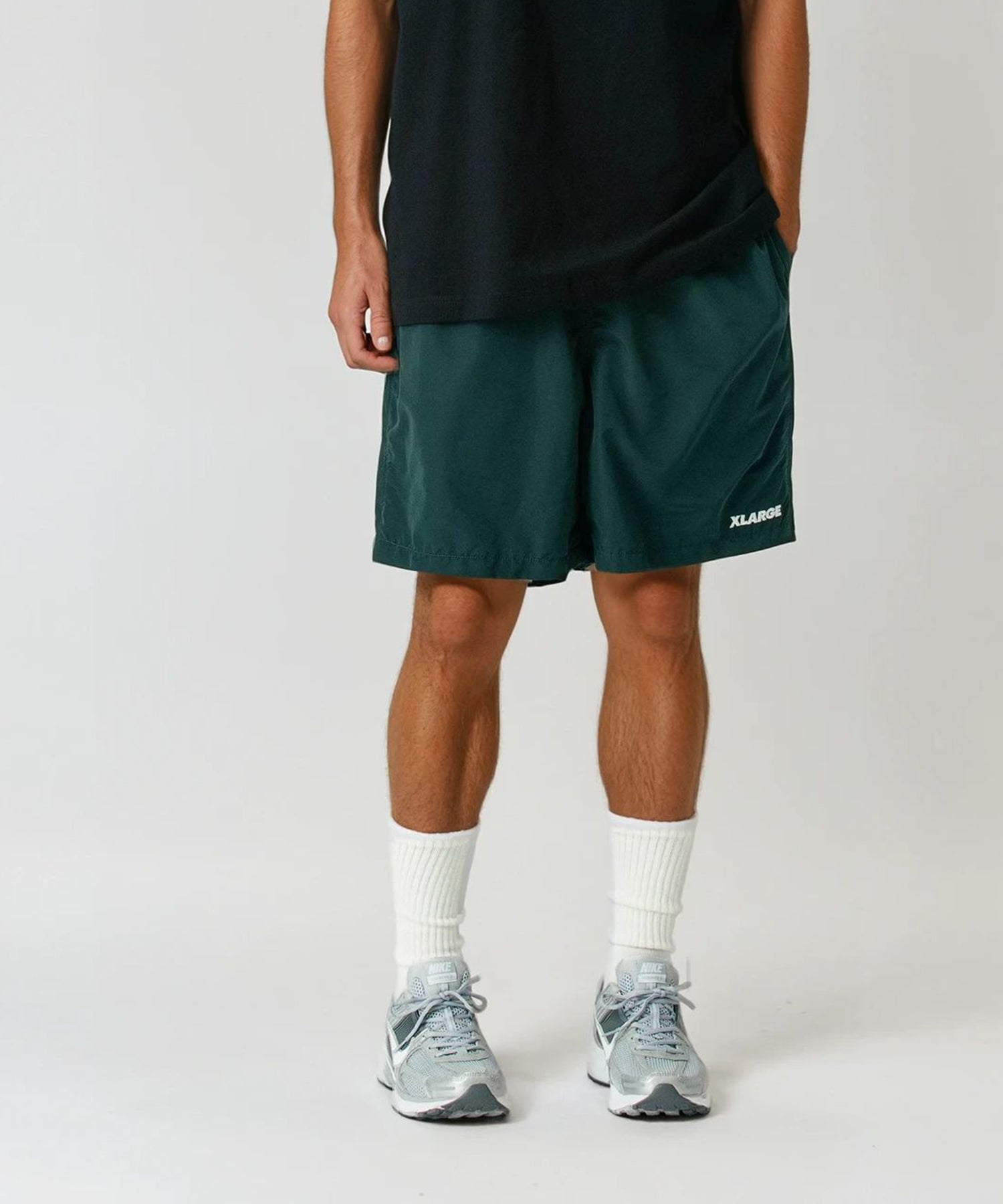 X-Large Embroidered Nylon Pantaloncini Nylon Logo