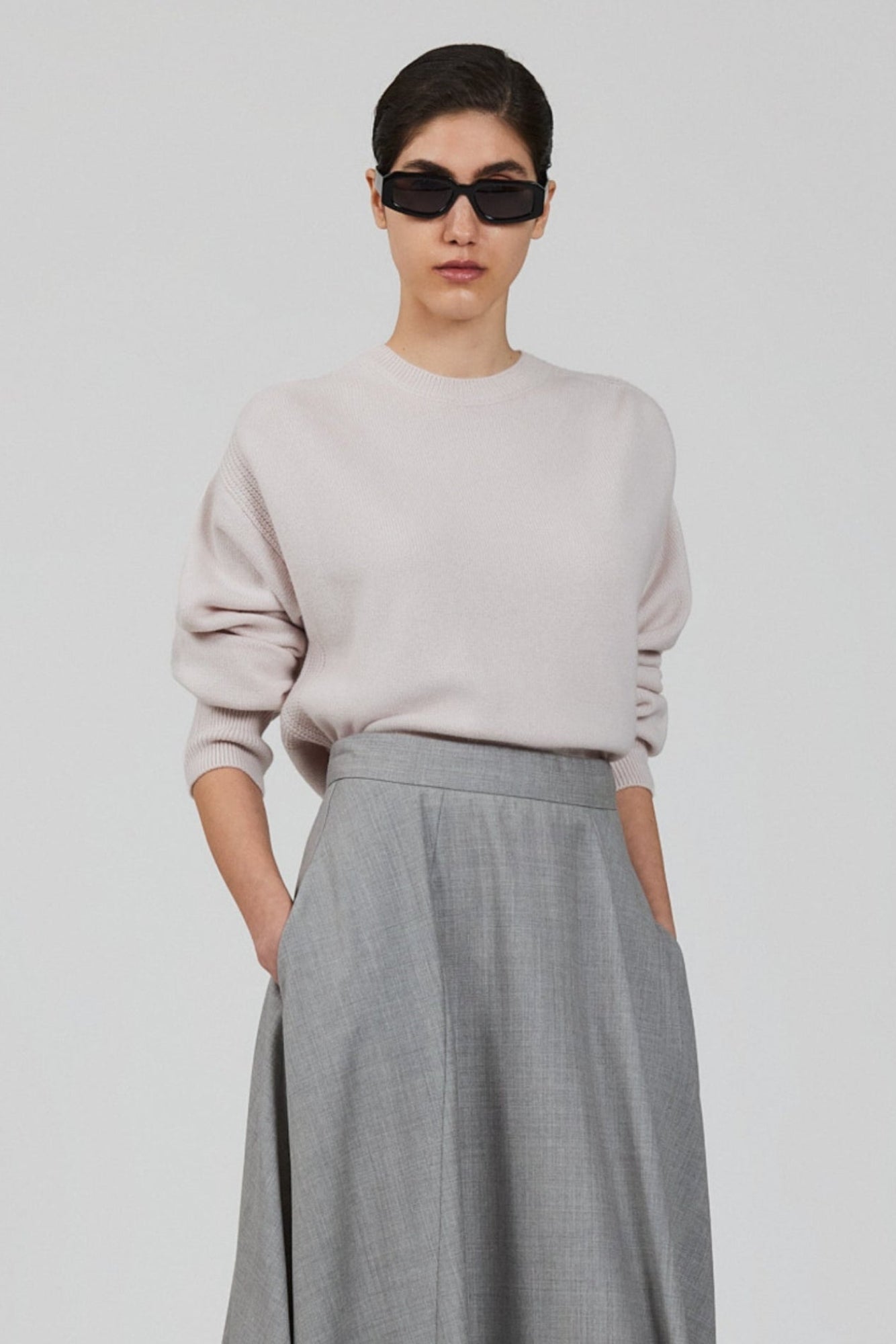 Sa Su Phi Lea Maglione Girocollo Bordeaux Cashmere