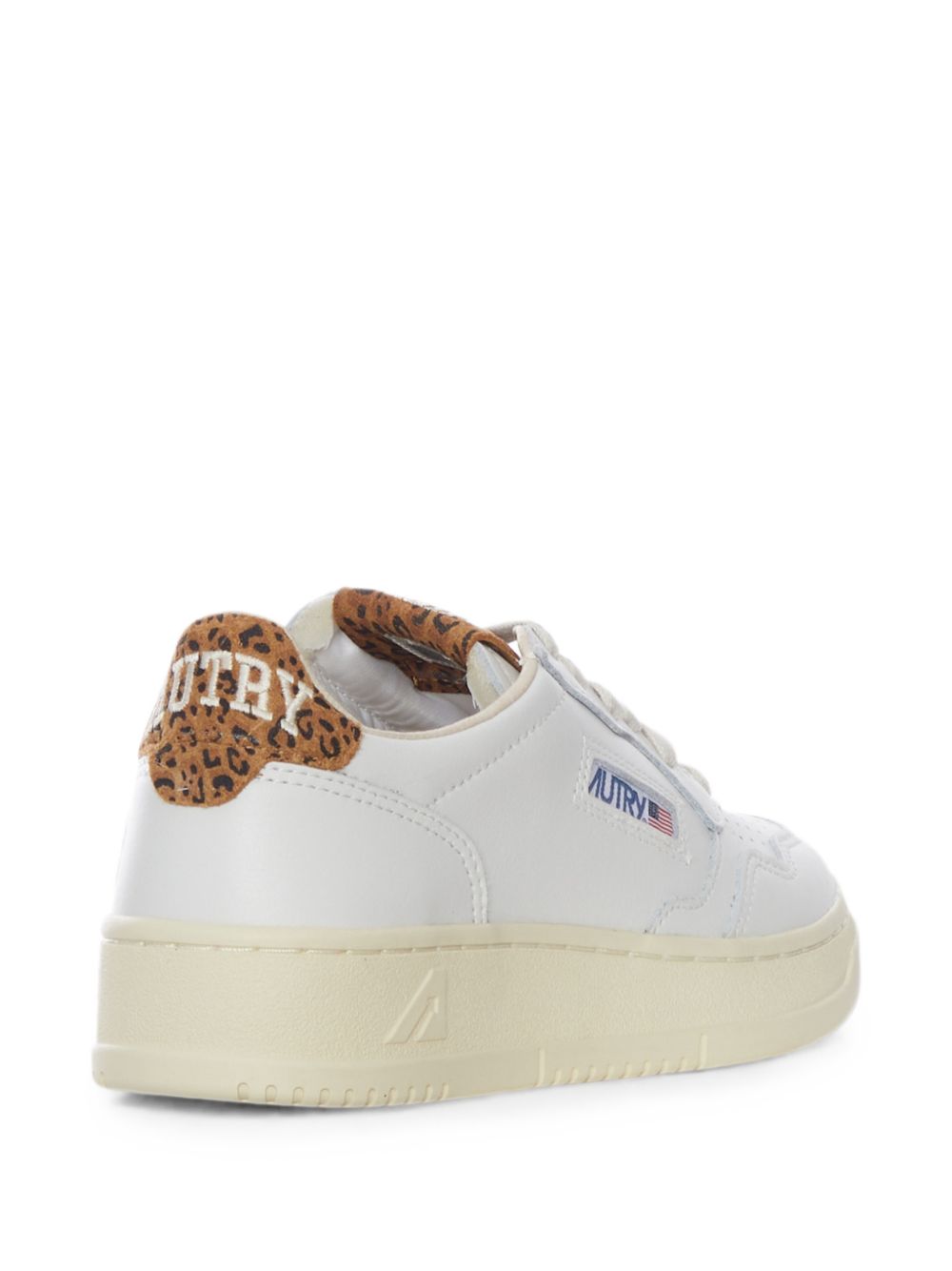 Autry AULW sneakers donna bianco leopardato