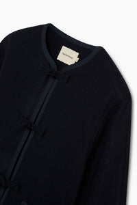 The New Society Indie Coat cappotto donna lana nero Black Iris