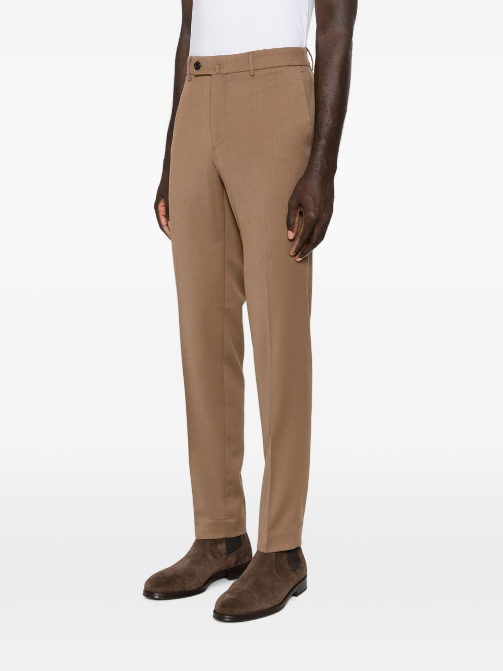 Incotex 1TS042 pantalone marrone uomo facile da lavare