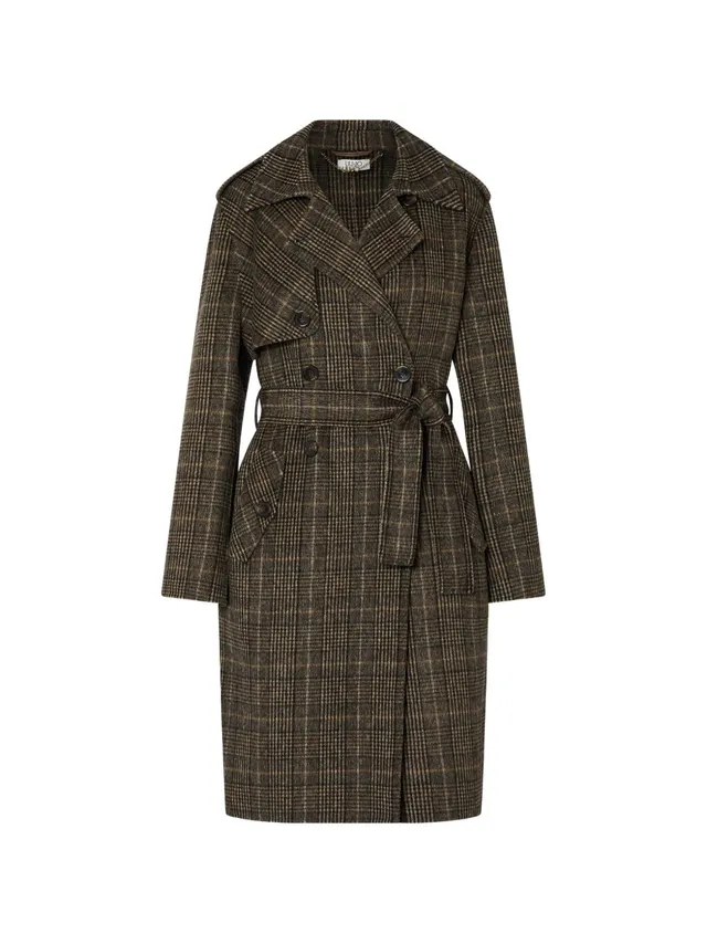Liu Jo White WF6006T677A cappotto donna camel check