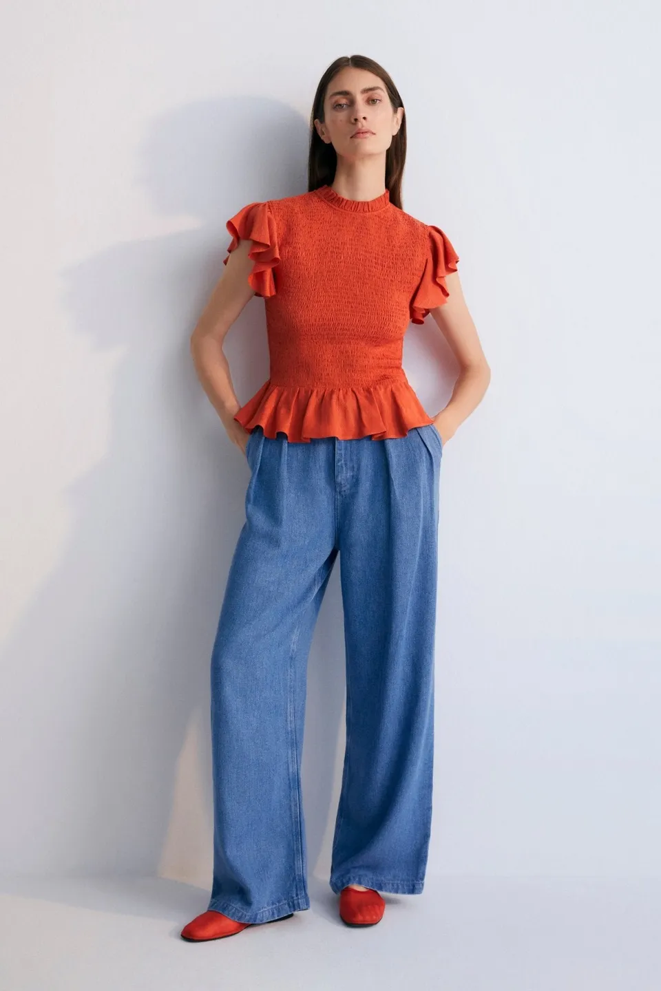 The New Society Katerina Blusa Donna Chili Jacquard