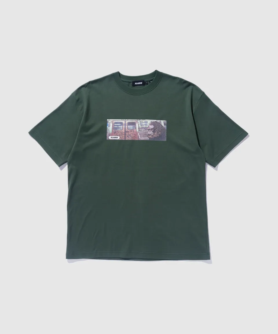 X-Large Subway maglietta verde cotone maniche corte