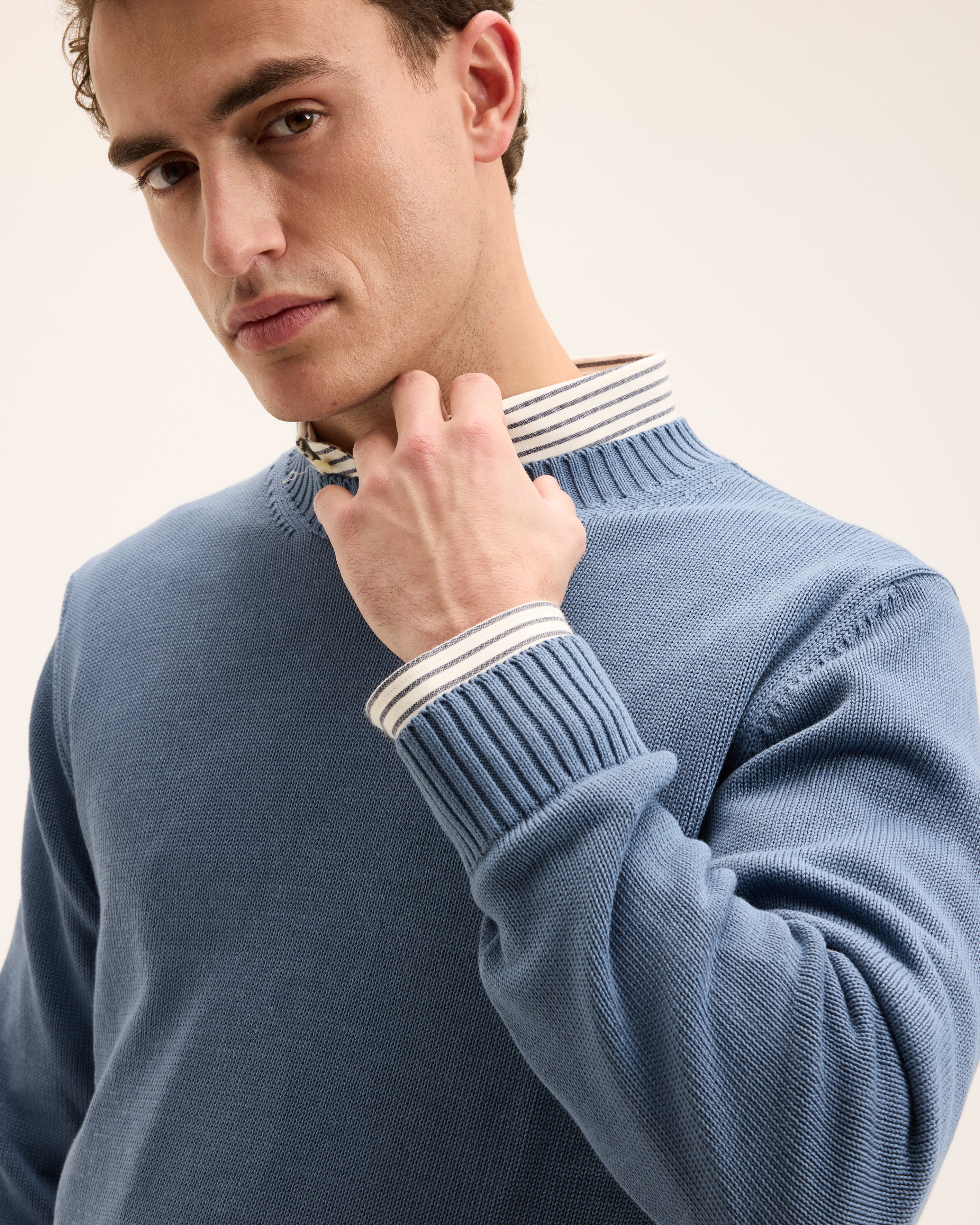 GOODPEOPLE KID maglione girocollo cotone 3-pack
