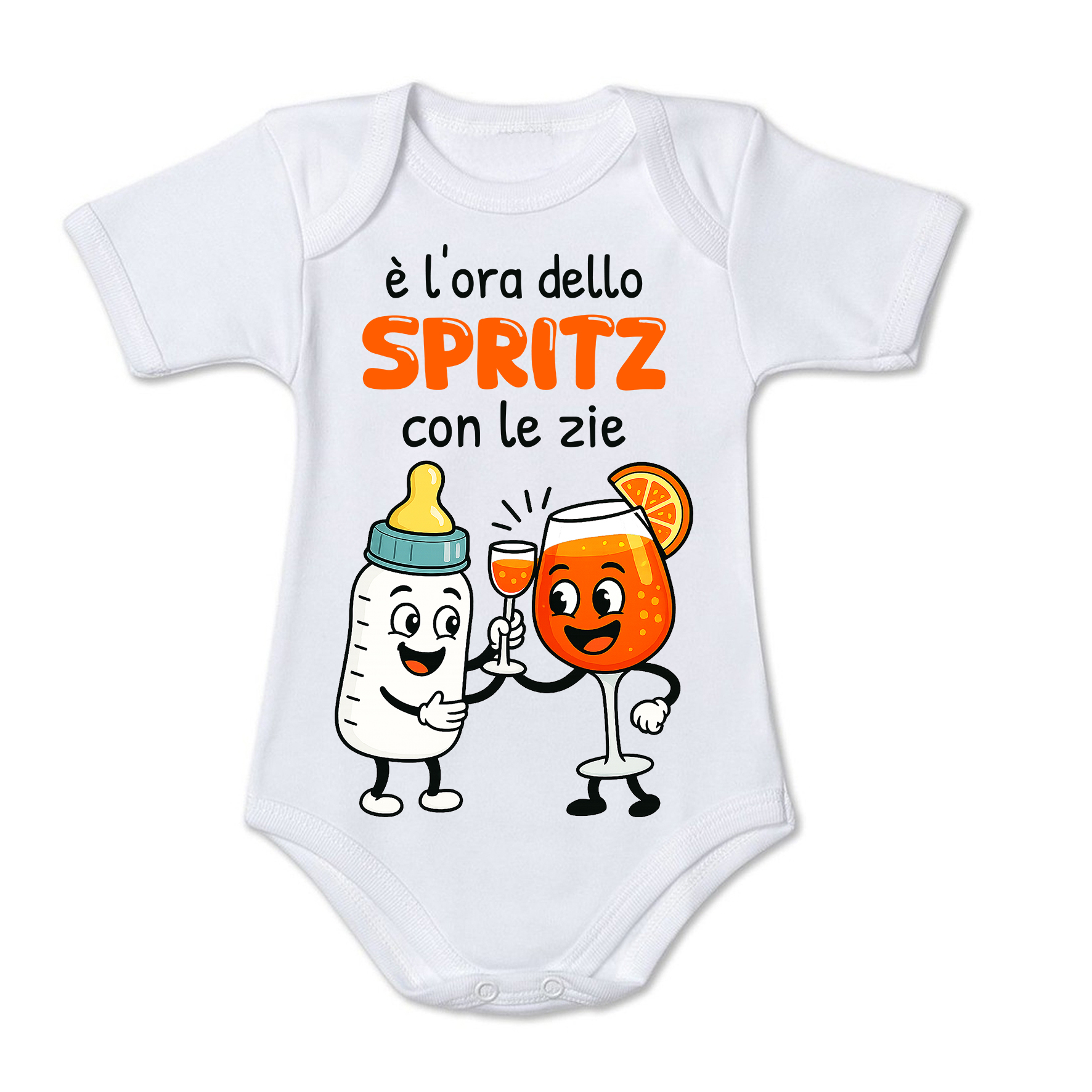 Mr. Gadgets Spritz Zii body neonato cotone manica corta
