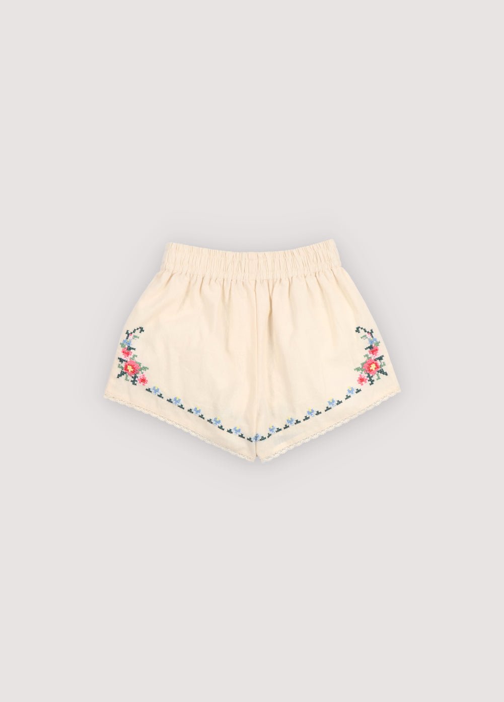 The New Society Narcise Short pantaloncini ecru cotone bambina