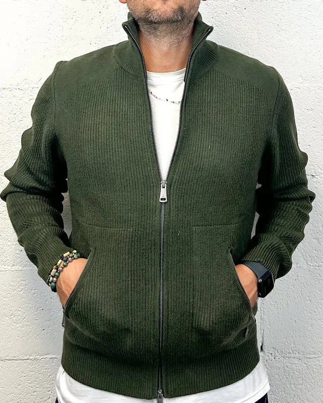 ONLYONE Gianni Lupo Military pull zip giacca felpa