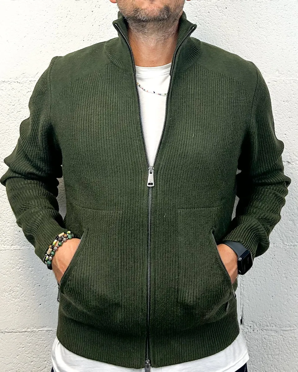 ONLYONE Gianni Lupo Military pull zip giacca felpa