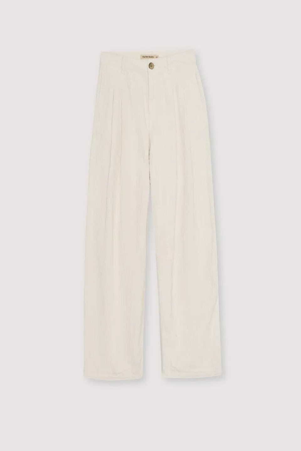 The New Society Nicol pantaloni donna bianco cotone