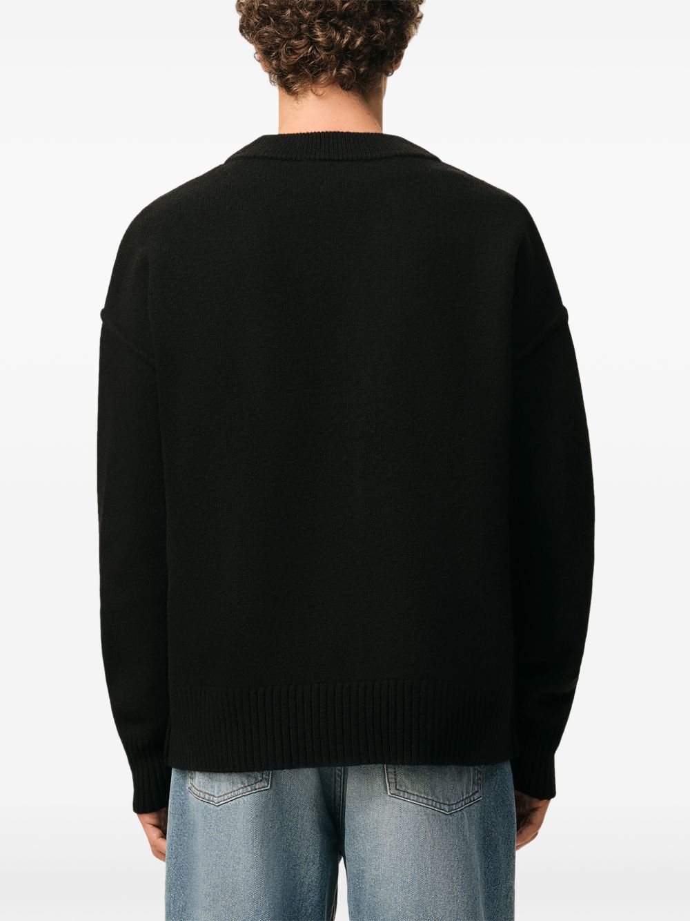 Ami Ami de Coeur UKC367018 cardigan nero lana merino