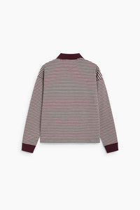 The New Society Ona Polo Winetesting Stripe cotone
