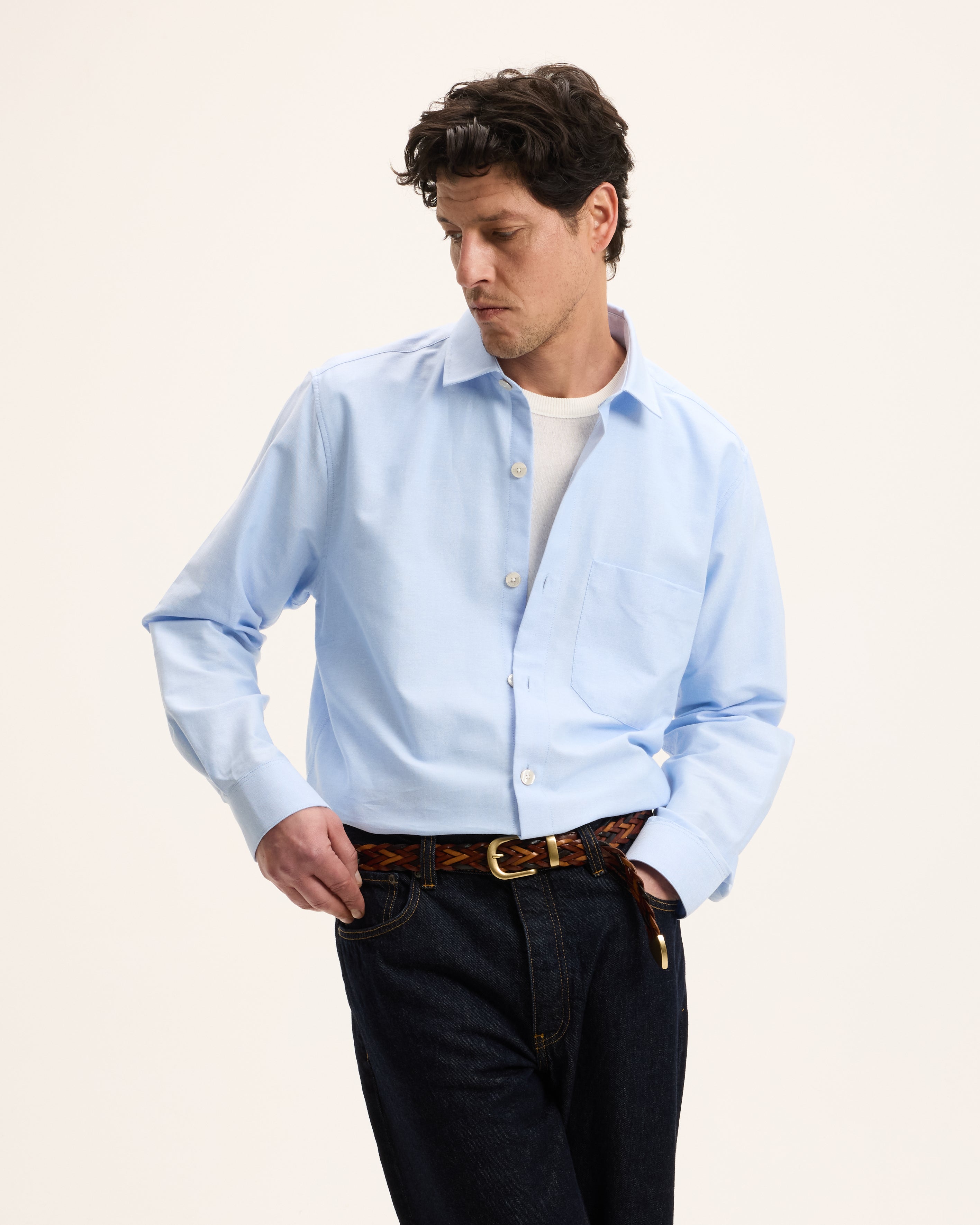 GOODPEOPLE Sox camicia oxford pacco da 2 in cotone