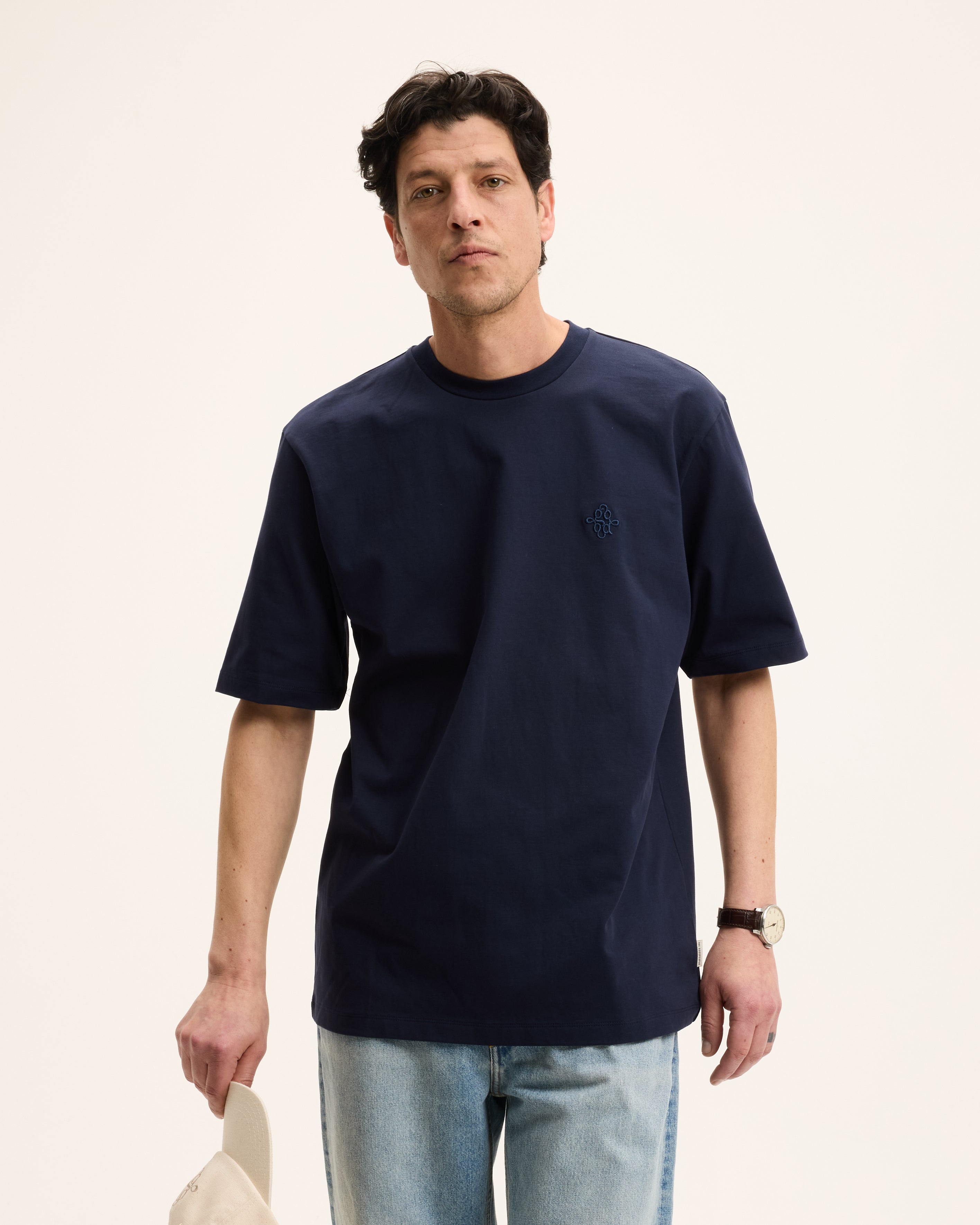 GOODPEOPLE Tommy t-shirt blu navy cotone regular fit