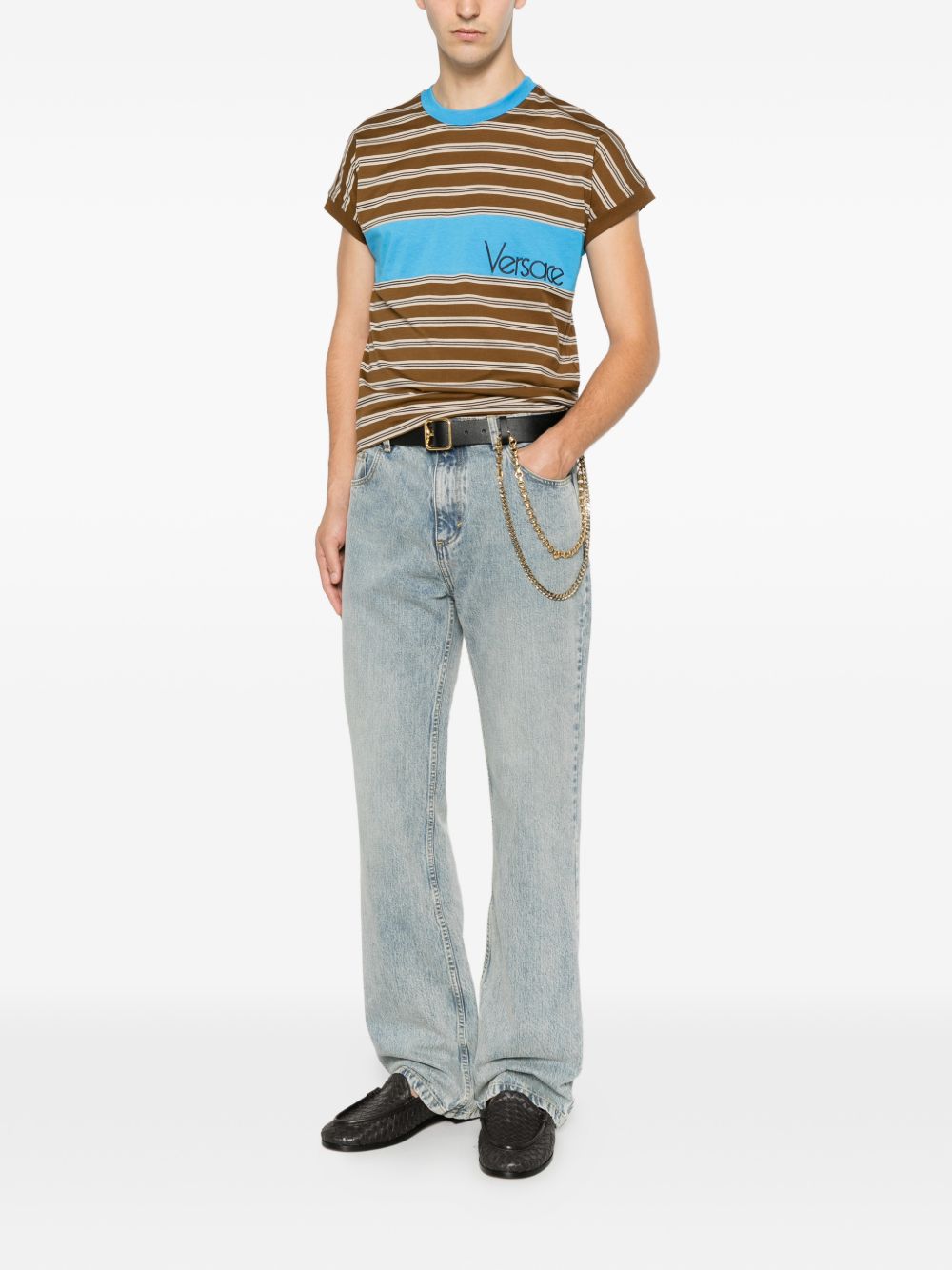 Versace 1025511 1A18439 t-shirt uomo chestnut beige