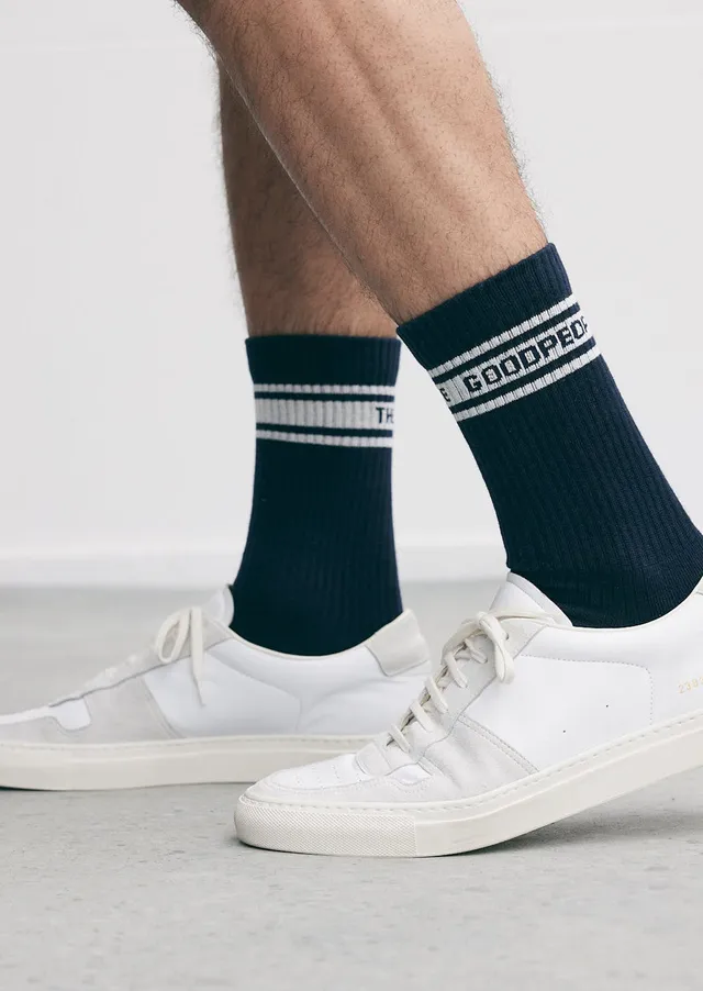 GOODPEOPLE Xander calzini cotone blu navy