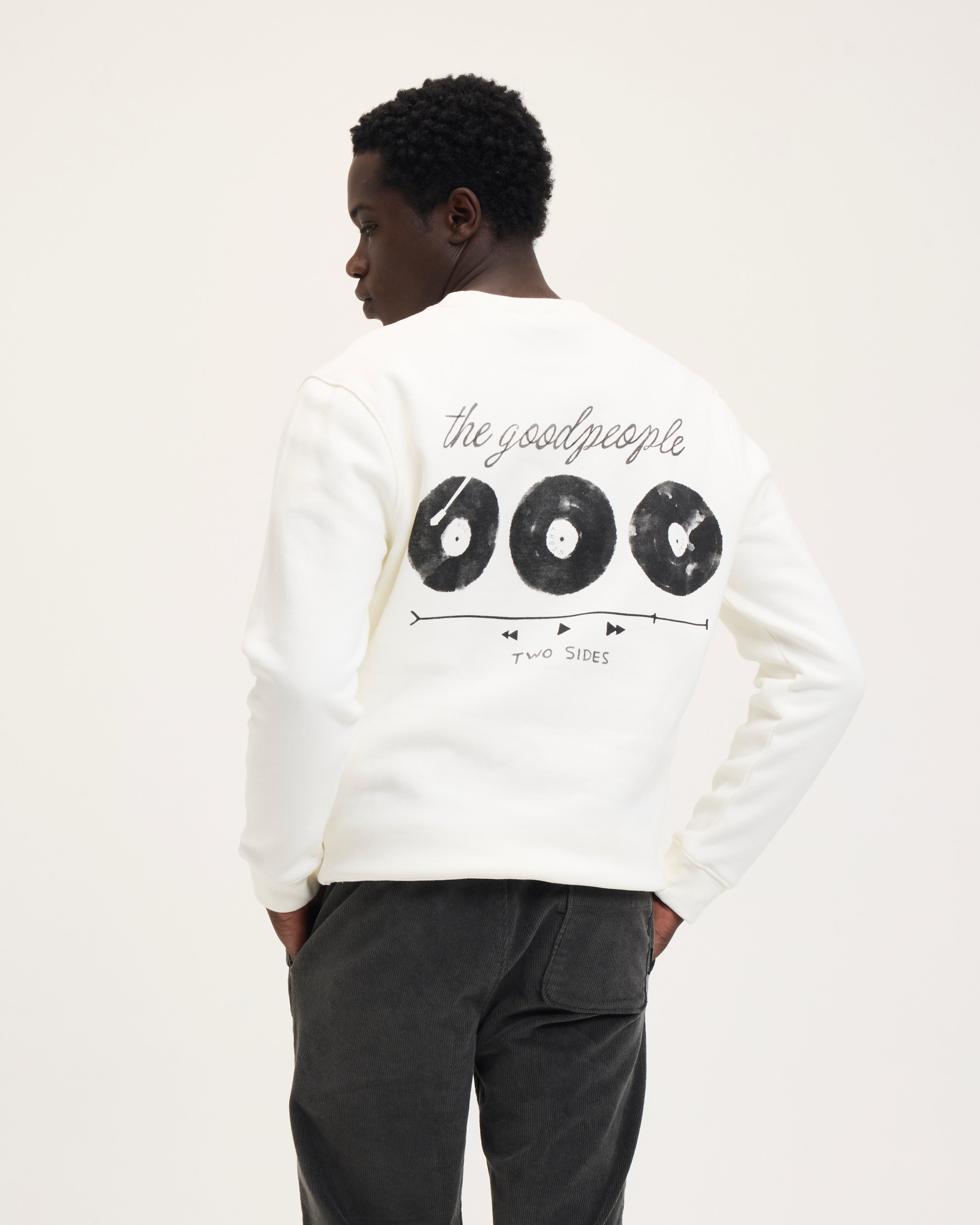 GOODPEOPLE Laurent maglione panna cotone 100%