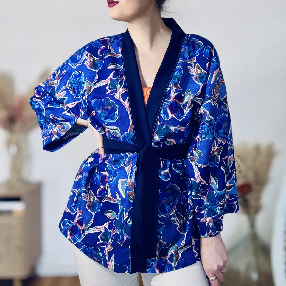 Patrice Lauri Anne Giacca Kimono donna in cotone