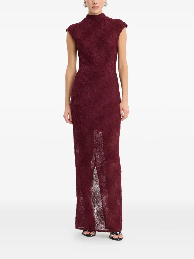 Rotate 116273741 Decadent Chocolate abito lungo rosso
