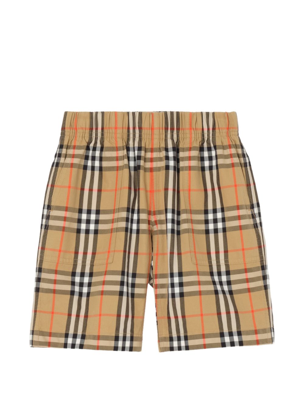 Burberry Kids 8126056 pantaloni corti check