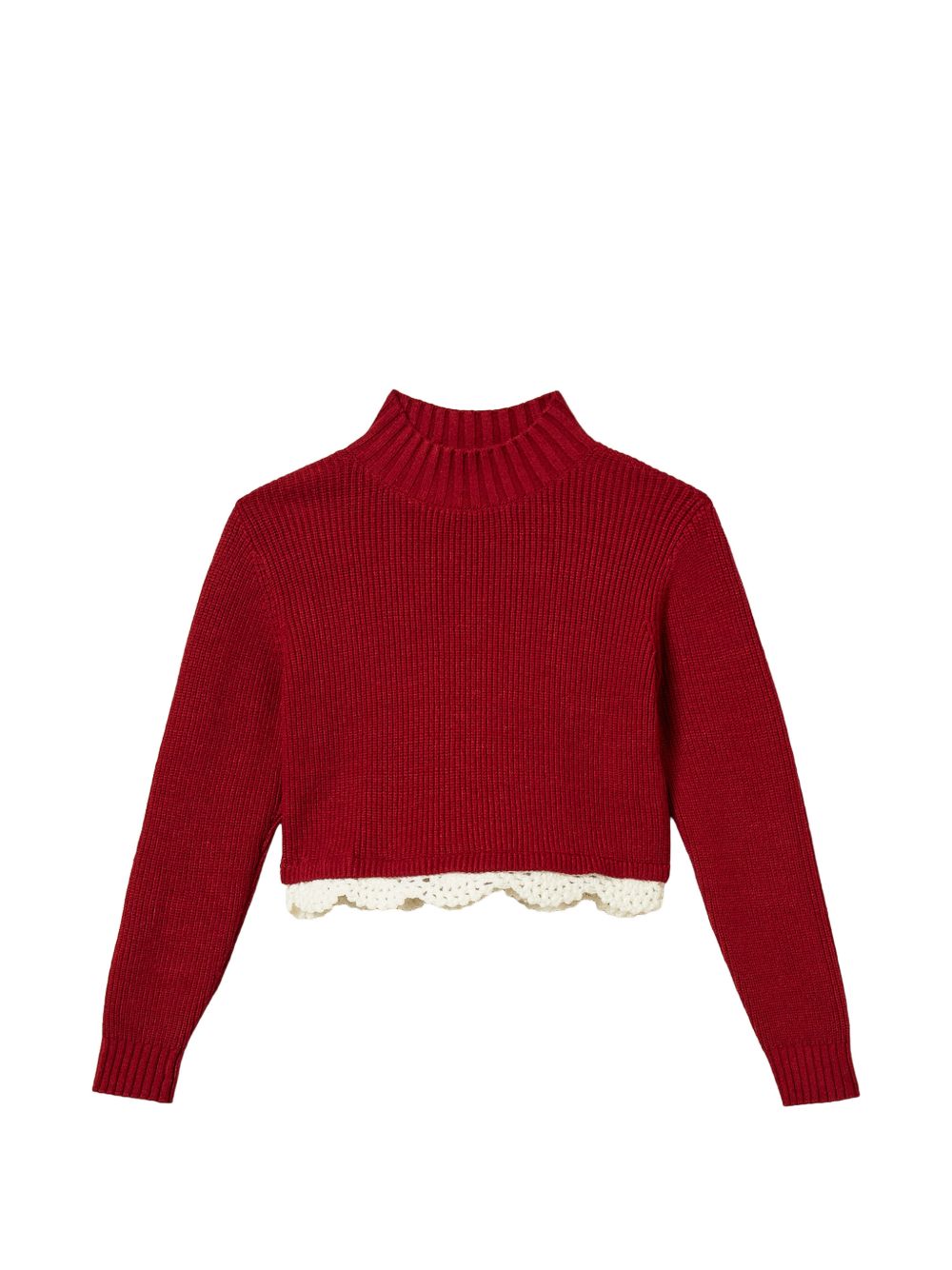 Twinset Girl 262GJ3080 maglia red ruby bambina