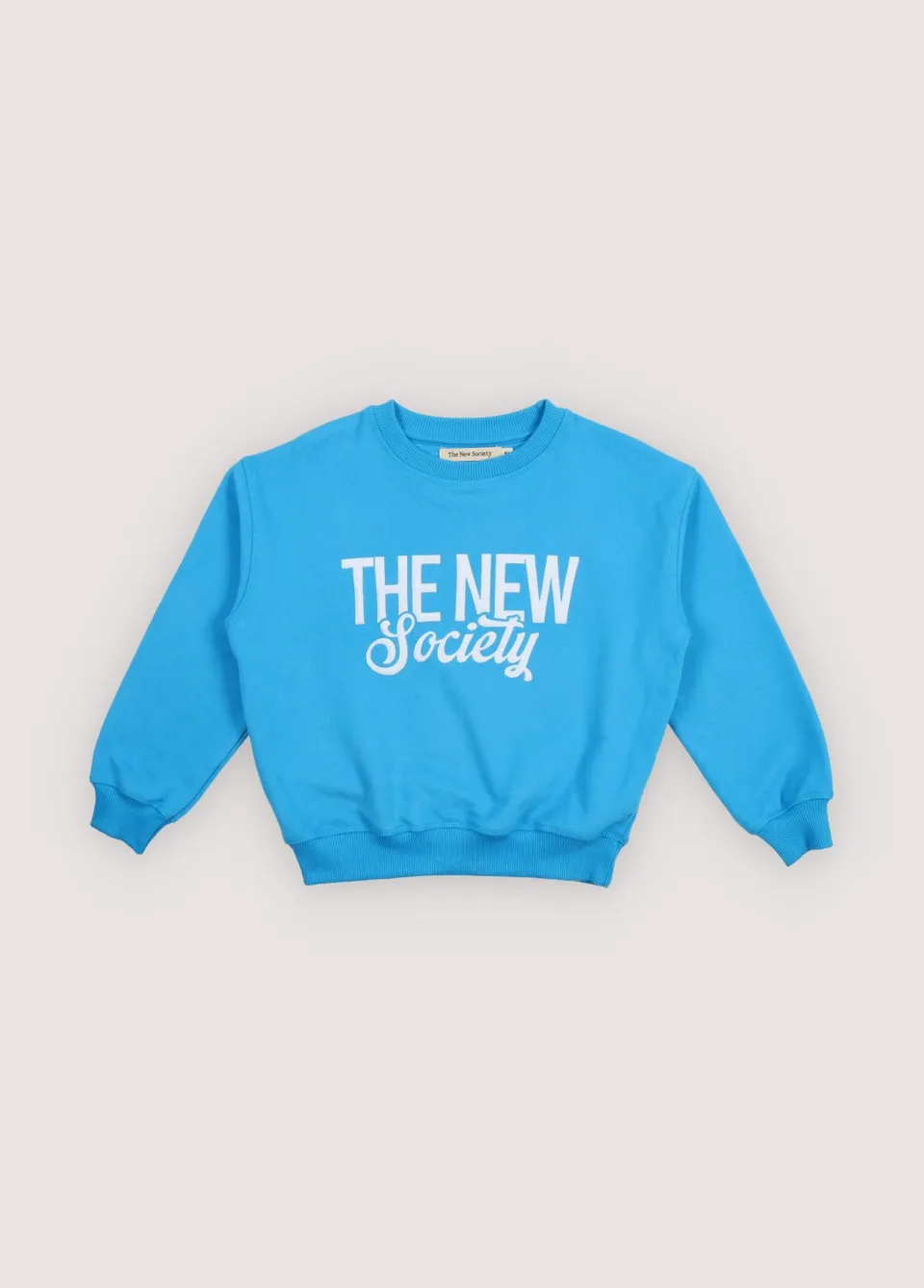 The New Society Clover Sweatshirt Pool Blue felpa cotone 6 anni