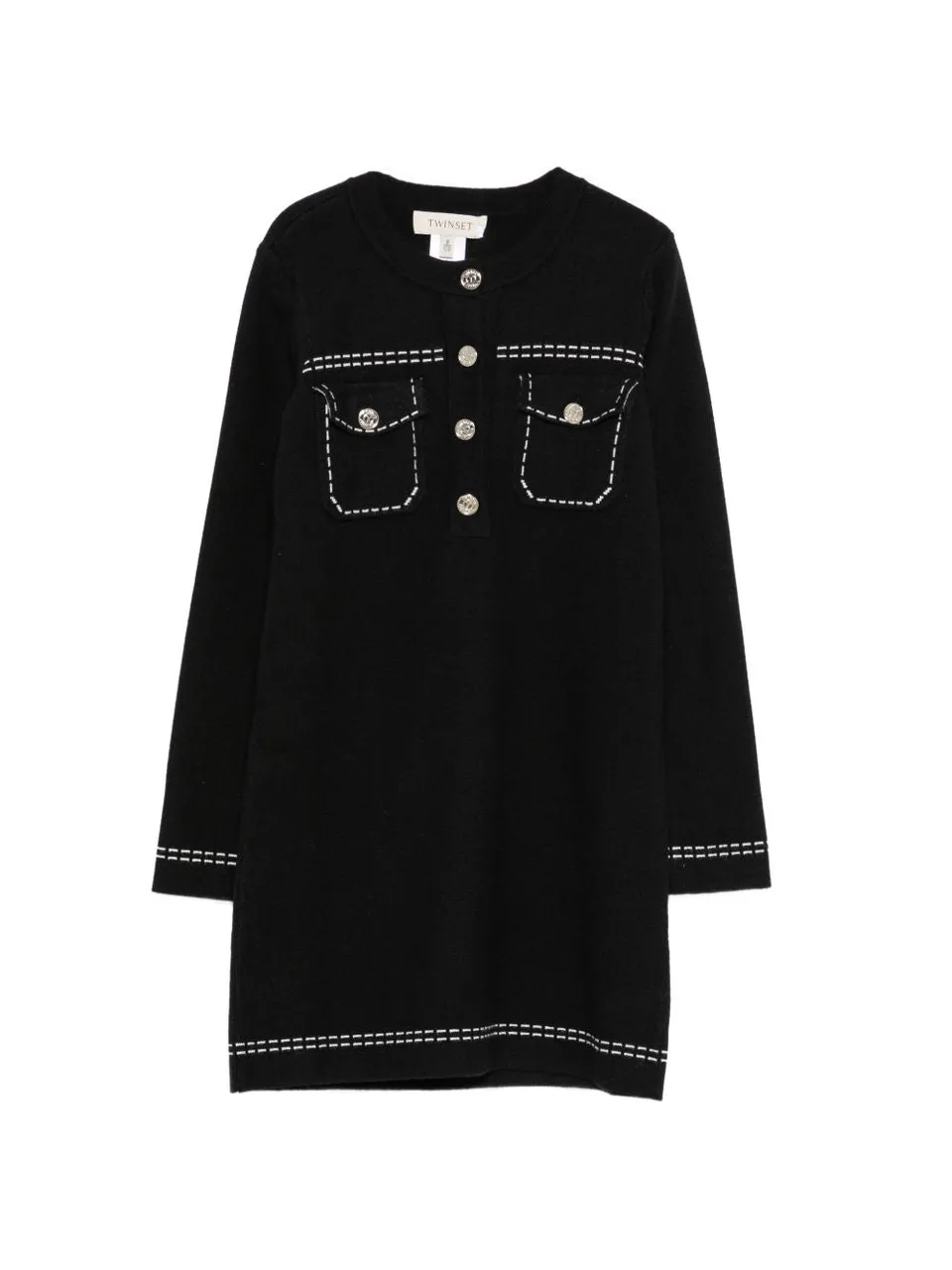 Twinset Girl 262GJ3022 abito corto bambina nero