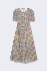 The New Society Zinnia Check vestito donna a quadri cotone