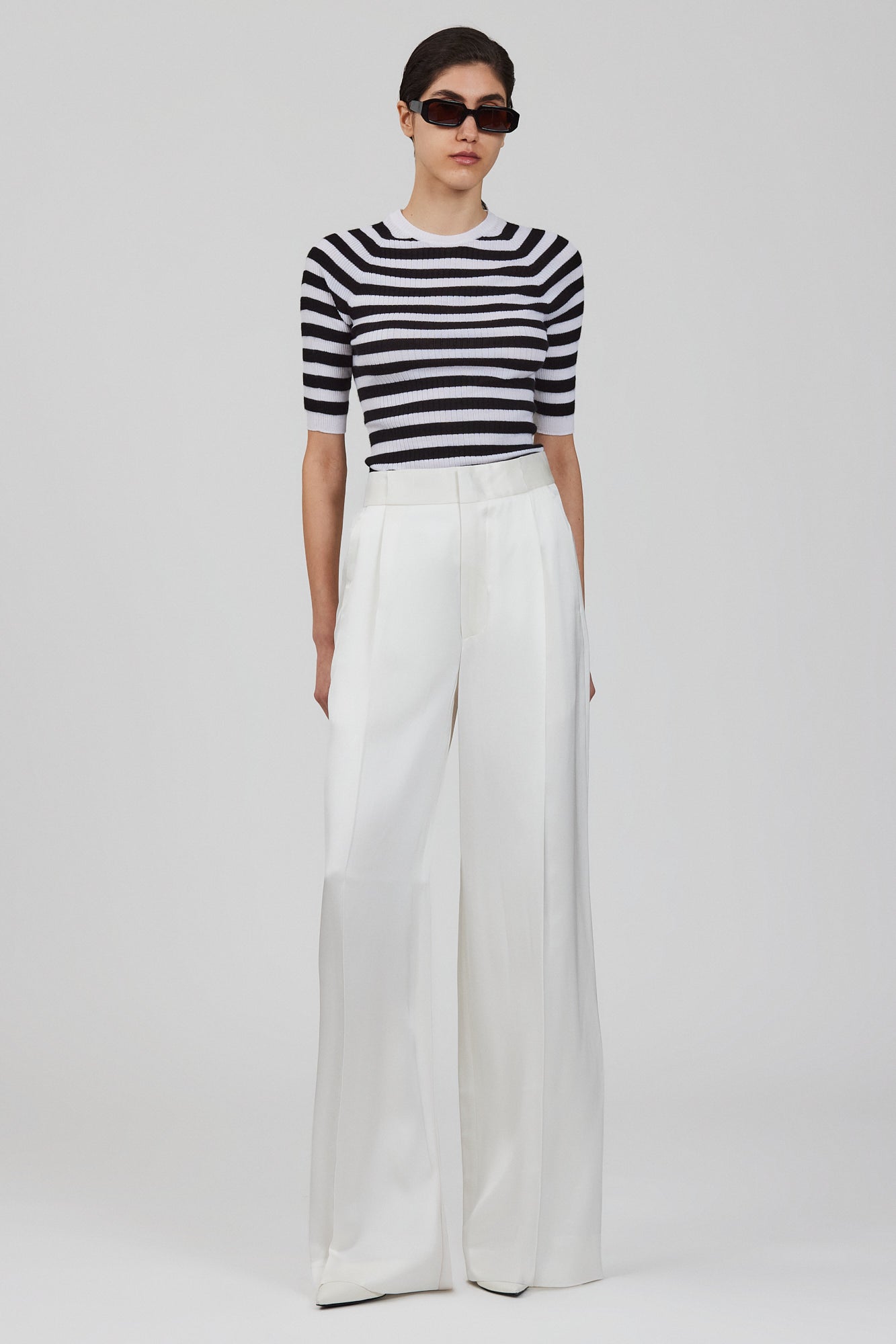 Sa Su Phi girocollo top in maglia cashmere seta