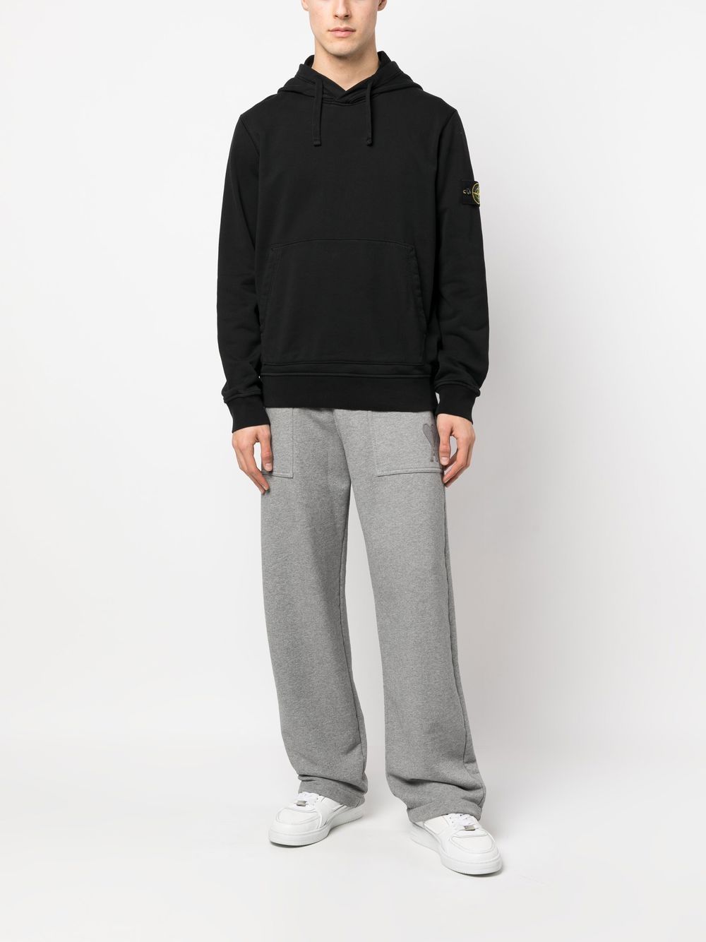 Stone Island L2S156100062 felpa con cappuccio nera
