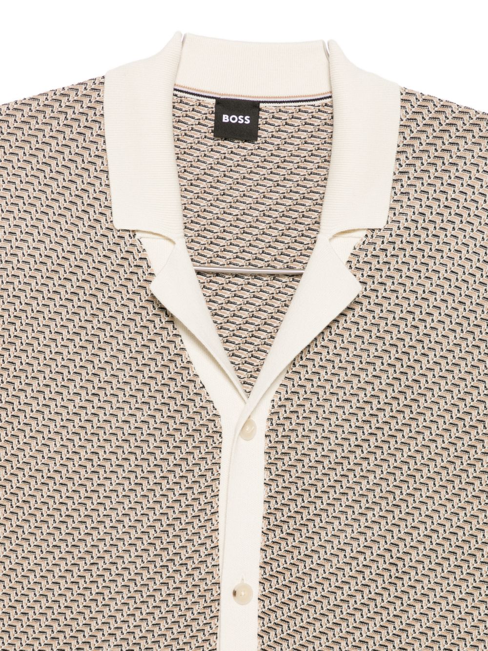 BOSS 50570555 polo open white uomo