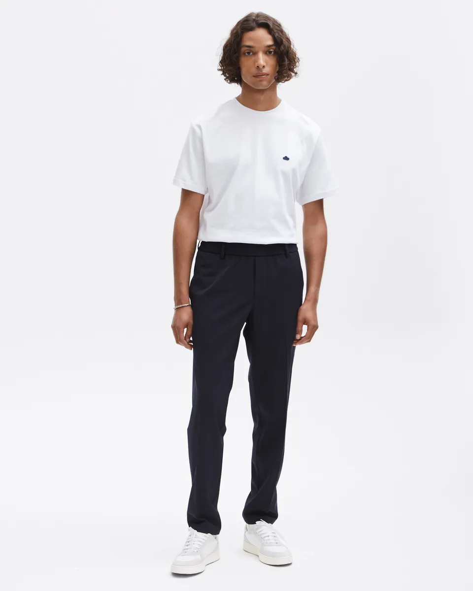 GOODPEOPLE Bien pantaloni dritti blu lana