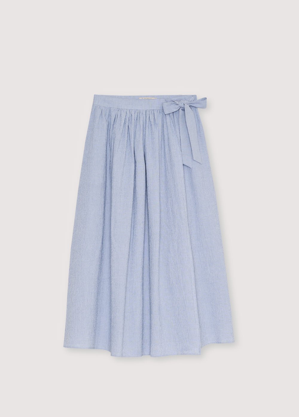 The New Society Cloe Gonna Lunga Donna Blu Gessato