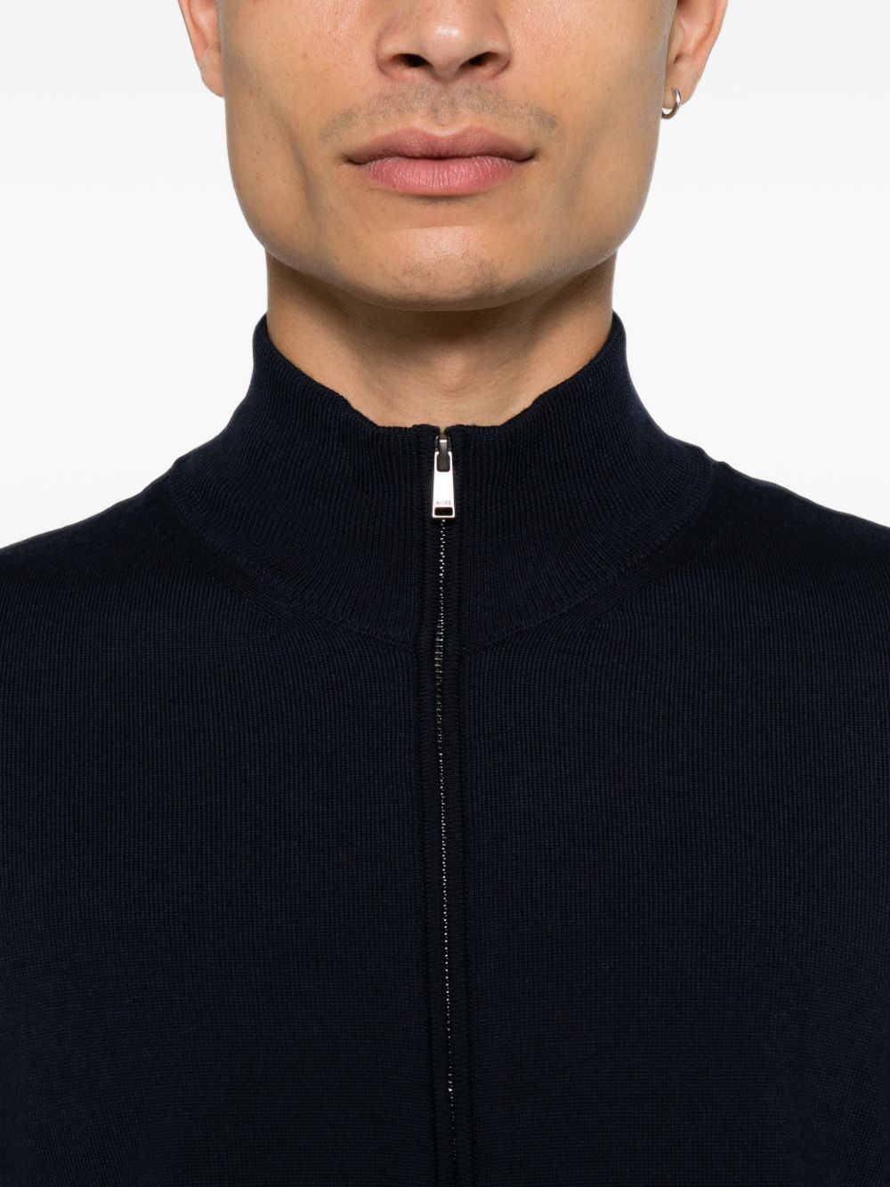 Boss 50566344 felpa blu scuro uomo