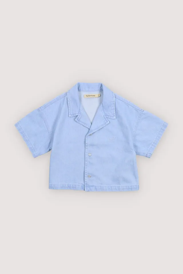 The New Society Bellis camicia bambina denim chiaro 6 anni