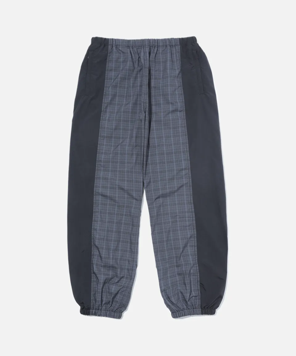 X-Large Check Track Pants pantaloni tuta neri quadri