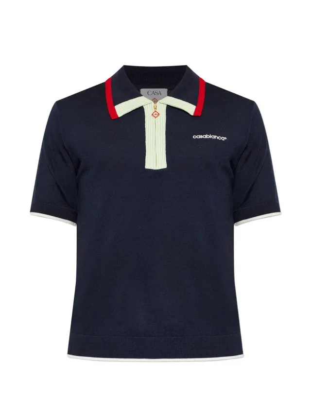 Casablanca M-PF26-KW-846-01 polo navy uomo