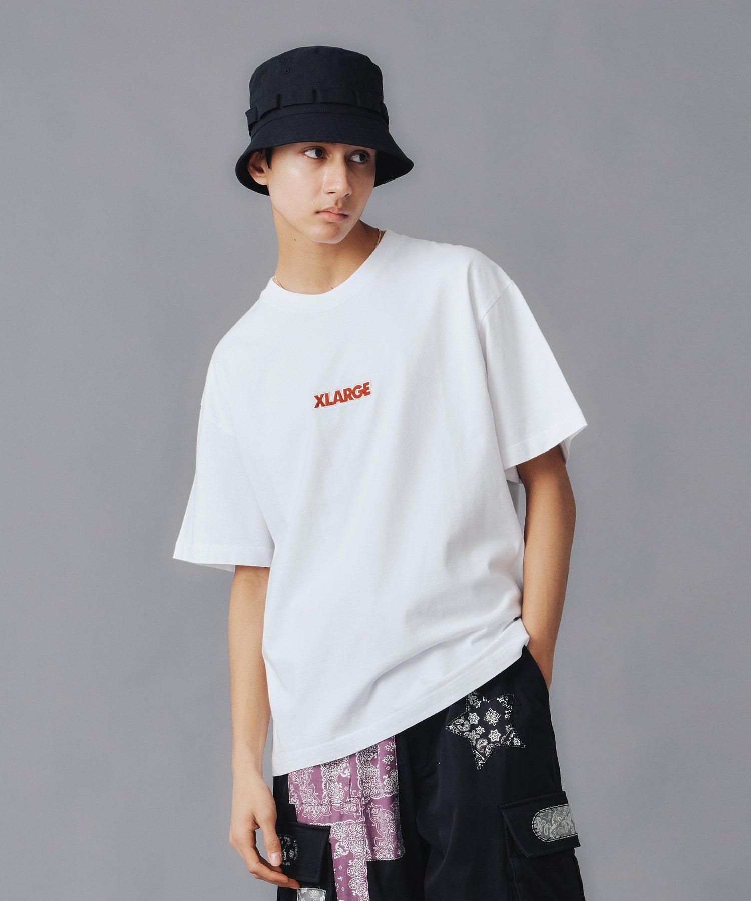 X-Large Standard Logo T-shirt manica corta blu ricamo
