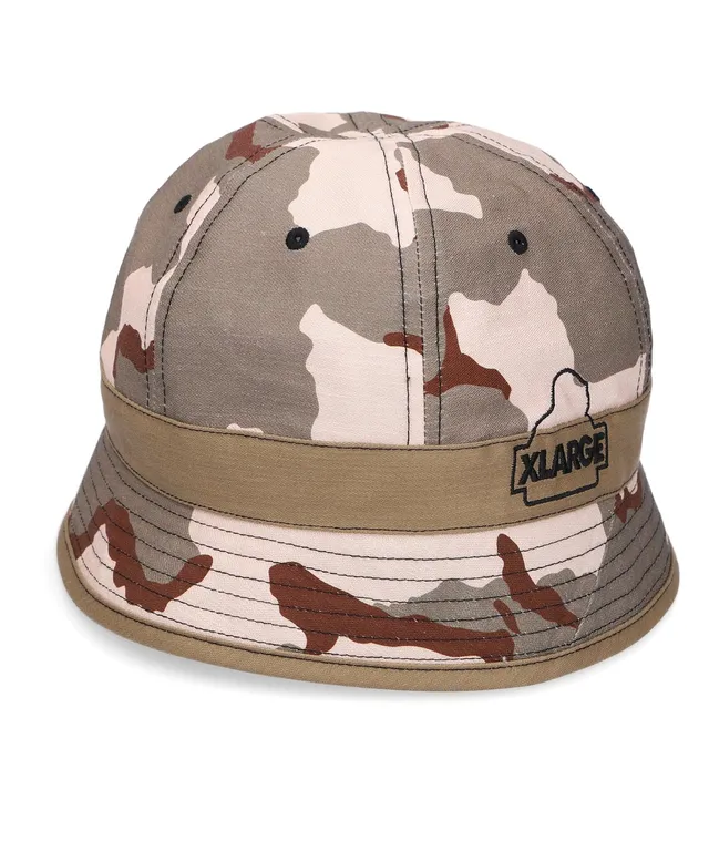 X-Large Camo Bucket cappello beige cotone