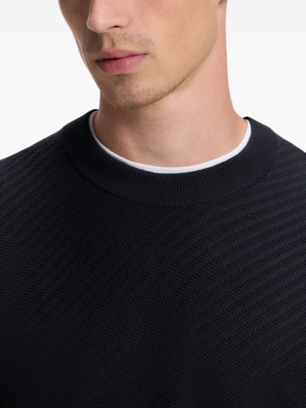 Boss 50565565 maglia uomo blu scuro